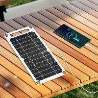 Cargador Solar Portátil 10W/5W USB 5V Para Móviles Y Uso Al Aire Libre Energizado Por Energía Solar Panel De Silicona Monocrómica Tamaño 30*14.5CM Peso 200g - details 7