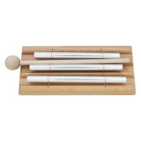 Campanas De Viento De Madera Para Mesa 1/3/7 Tonos Juguete Educativo Musical Para Niños Instrumento De Percusión Con Martillo Metal Plateado - details 15