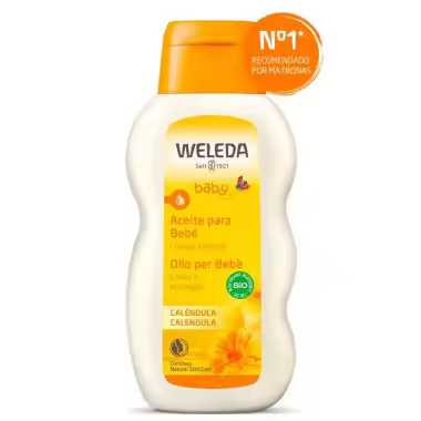 Aceite para Bebé Caléndula Weleda 200ml - Cuidados para Bebés, Piel Sensible y Atópica - 1