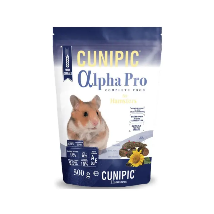 Alpha Pro Alimento Hamsters CUNIPIC 500 gr - 1