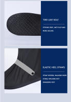 Cubrezapatos Impermeables Antideslizantes Para Hombres Y Mujeres Botas De Lluvia Altas Resistentes Al Desgaste Con Cubierta De Goma Para Motocicleta - details 13