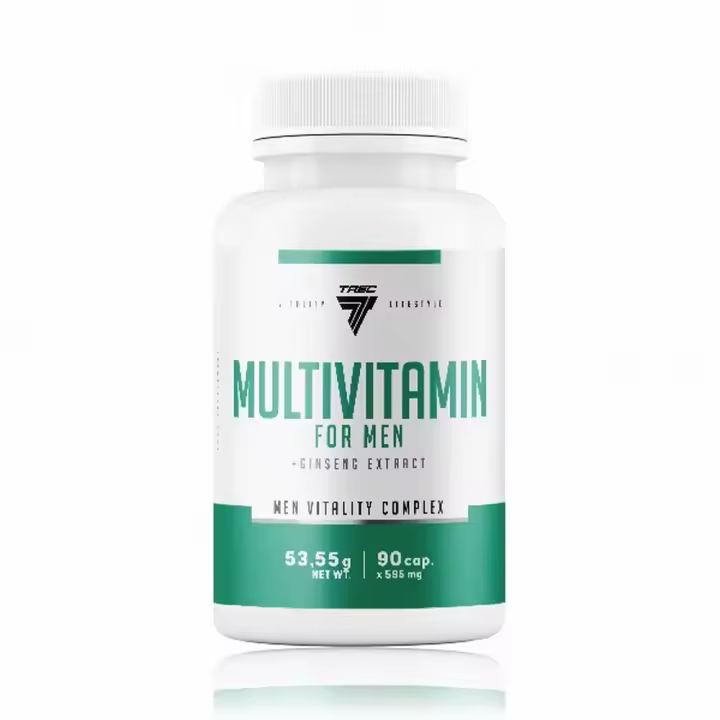 Multivitamínico para Hombres  Extracto de Ginseng  90 Cápsulas de 595mg  Aumento de Energía  Mejora de la Vitalidad  Refuerzo Inmunológico  TREC NUTRITION - 1
