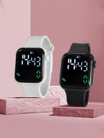 Reloj Inteligente Minimalista Para Estudiantes 2PCS Para Niños Y Niñas Con Pantalla Elevada Y Contador De Pasos Reloj Deportivo Electrónico - details 2
