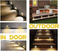 3W LED empotrado Light120V Luces de Paso Blanco cálido 3000K IP65 impermeable empotrada pared Luz Escalera lámpara de Luz, interior fuera Garde - details 2