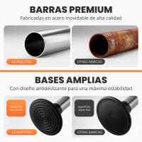 RELAXTY Estantería Telescópica Baño 100-260cm - Esquinero Ducha sin Taladro con 4 Baldas. Organizador Ajustable Premium. - details 2