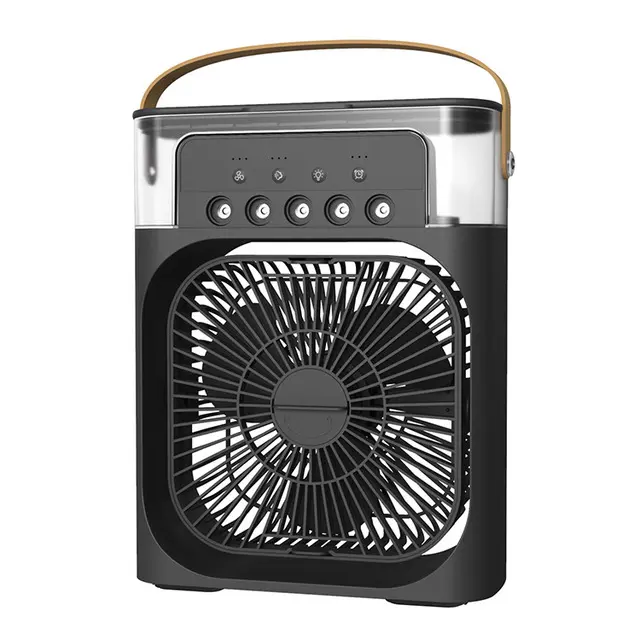 Ventilador de aire acondicionado portátil, minienfriador de aire evaporativo, con luces Led de 7 colores, temporizador de 1/2/3 horas, 3 velocidades de viento，Envio desde España - 1