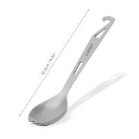 Lixada Cuchara De Acero Inoxidable Con Mango Largo Y Abrebotellas Para Exterior Plataforma De Alimentos Para Viajes Y Camping - details 6