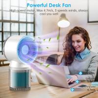 Ventilador de mesa, ventilador de mesa silencioso de 13 pulgadas, ventilador de circulación de aire de Sala completa, ventilador de mesa recargable, enfriamiento y aire fresco, adecuado para dormitorios, oficinas, salas de estar - details 6