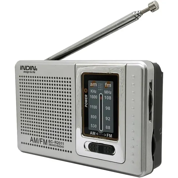 Radio Portátil Am/FM, Radio de Bolsillo Portátil con Chip, Funciona con Pilas, con Altavoz Incorporado Grande para Emergencias en Viajes a Casa - 1