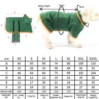 Bata De Baño Para Perros Super Absorbente Ropa De Secado Ajustable Toalla Para Pequeños Medianos Y Grandes Mascotas Accesorios Para Perros - details 0