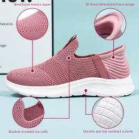 Zapatos De Caminar Para Mujer Ortopédicos Transpirables Ligeros Para Correr Casual Deportivas Slip-On EVA Suave Para Exteriores - details 3