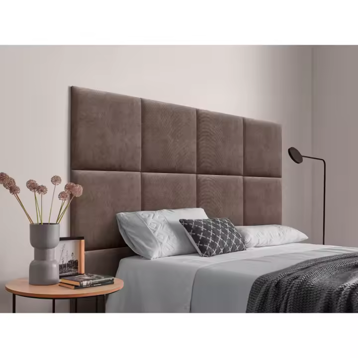 DHOME Cabecero Tapizado Compuesto de Paneles Autoadhesivos Intercambiables de Tela Acualine Cama Lujo Dormitorio Acolchado Segunda Gama de Colores - 1