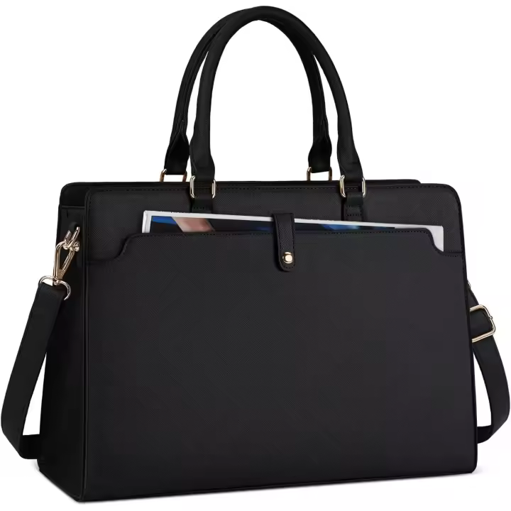 Bolso Universidad Mujer Impermeable Bolso Portatil Ordenador Mujer 15,6 Pulgadas Cuero PU Bolso Shopper Bolsa - 1