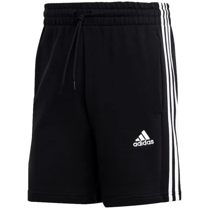 Pantalon Corto Adidas Essentials French Terry 3 Bandas para unisex en color negro - 1