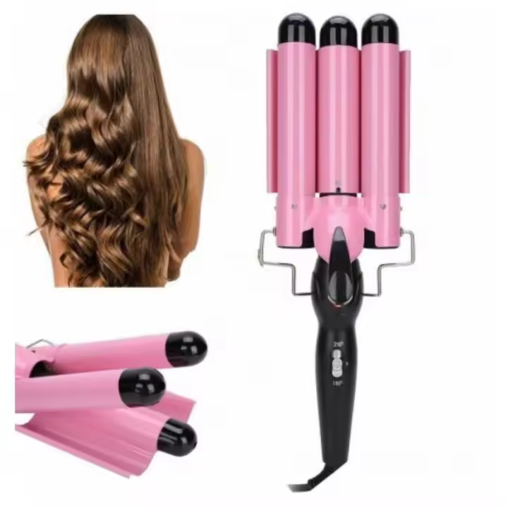 Plancha rizador ondulador moldeador de pelo profesional tourmalina cerámica cabello ondas - 1