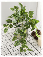 45cm Planta Artificial De Vínculo Hojas De Iva Falsas Scindapsus Aureus Rattan Para Decoración De Hogar Boda Jardín - details 10