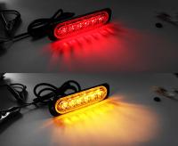 Luz De Estroboscopio LED Para Coche Con 6LED Luz De Emergencia Advertencia Para Camión Color Blanco 12V 24V Material Aleación De Aluminio+Lente PC - details 9