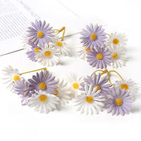 5/10/20Pcs Flores Artificiales De Margarita Decoración Para Hogar Y Bodas Accesorios Para Guirnaldas DIY De Tela Silken - details 13
