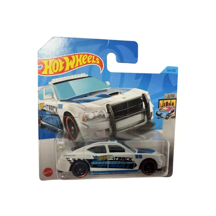 MATTEL -  Hot Wheels 2018 Dodge Charger Drift Blanco 1/10  -  Destaca por sus llamativos diseños y detalles del coche -Pasando de ser un juego de niños a convertirse en un pasatiempo coleccionable para adultos -  Recomendado para mayores de 3 años - 1