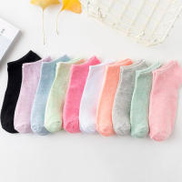 Calcetines De Tobillo Para Mujer En Colores Caramelo Invisibles Blancos Y Negros Transpirables Deportivos Pack De 10 Pares - details 1