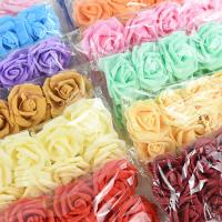 25pcs Rosas Artificiales Rojas Con Tallo Para Decoración De Bodas Y Fiestas De San Valentín Flores Artificial PE Para DIY - details 12