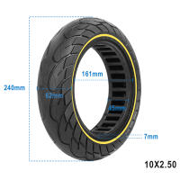 Pneumáticos Tubless 10X2.5 Para Scooter Eléctrico Ninebot Max G30 Neumático Sólido 60/70-6.5 Resistente a Explosiones Rueda Hueca De Miel Para Reparación De Scooters - details 24