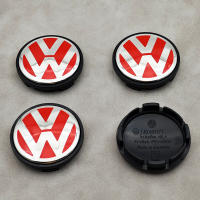 4pcs 56mm Capsulas De Eje Para Ruedas De Coche Rojo Compatible Con VW Volkswagen Golf Jetta Bora Polo Santana Cross Lavida Beetle 1J0601171 ABS - details 3