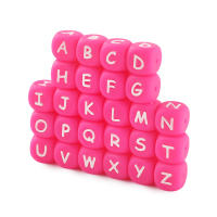 Sunrony 10-100Pcs Cuentas De Letras De Silicona 12MM Cuadradas Para Fabricación De Joyas Pulsera De Nombre DIY Accesorios Hechos a Mano - details 3