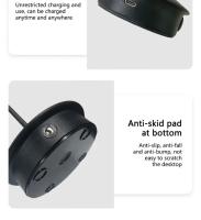 Lámpara De Mesa LED De Metal Táctil En Tres Colores Luz Ambiental Creativa Recargable Por USB Decoración Exterior Luz Nocturna Para El Hogar - details 9