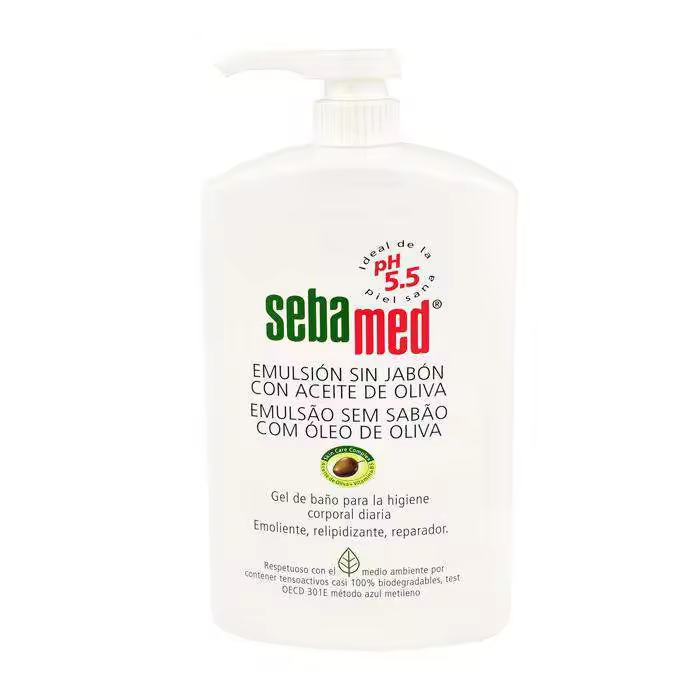 Sebamed Emulsión Sin Jabón Con Aceite Oliva 1L - 1