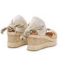 POPA CB24102 010 Sandalias plataforma mujer 32481 24V SANDALIA CINTAS SERRAJE BEIG - details 1