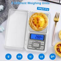 Bascula Electrónica de precisión para Productos (500g/0,01g), minibáscula de Maple inoxidable with Pantalla LCD y función de Tara. - details 1