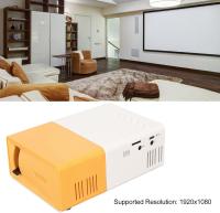 24W Mini Projector, LCD 1080P, 1920x1080 Multimedia Movie Projector, YG300 Projector with AV VGA USB, 3D Projector, Suitable for Home Office (Black, Blue, Yellow Available) - details 1