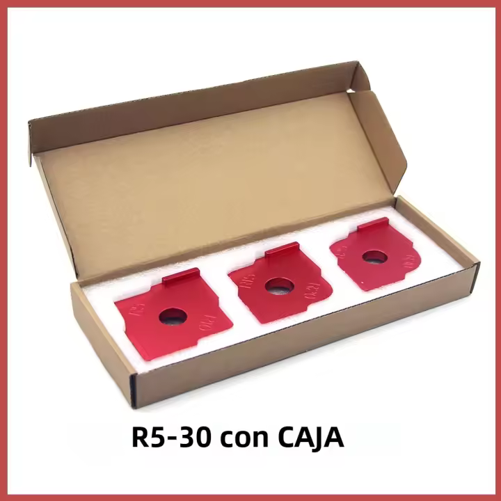 Kit De Plantilla De Rincón Redondo MAKLE Para Máquina De Grabado Y Trimmings En Madera Juego De Placas De Madera Con Radio R Placa De Juego De Juego - 1