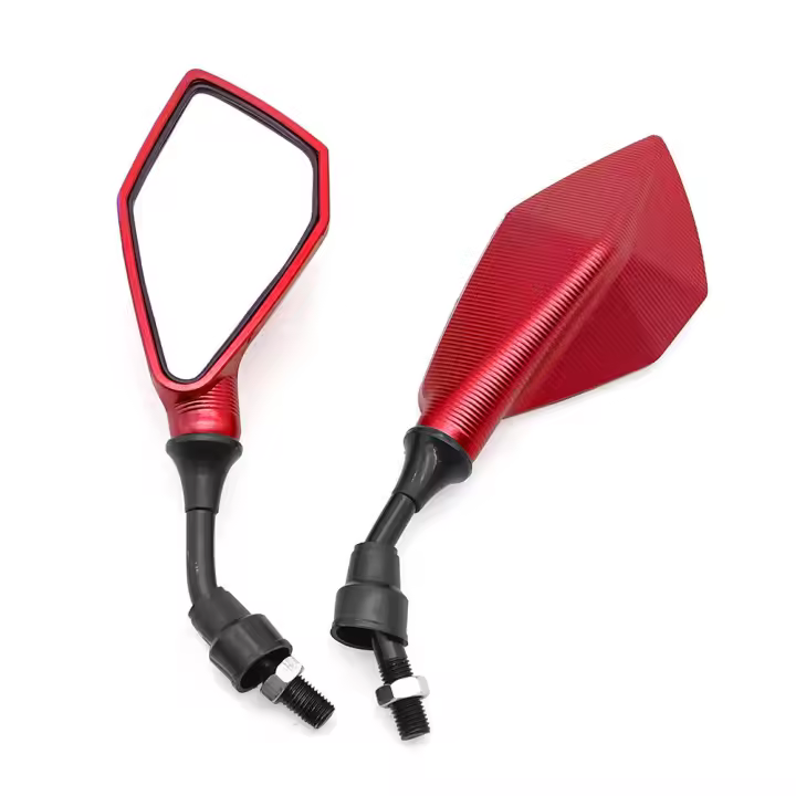 Par De Espejos Retrovisores Para Motocicleta Accesorios Modificados Para Scooter E-bike Piezas De Repuesto Auxiliares De Reversa - 1