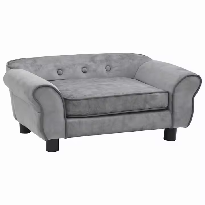 vidaXL Sofá para Perro Felpa 72x45x30 cm Cama Mascotas Almacenamiento Color Marrón,  Azul,  Burdeos y mas - 1