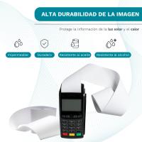 Papel Térmico 80x80 mm - 50 Rollos Papel Impresora Térmica y TPV - Papel para Tickets - Compatible Impresora, Caja Registradora y Básculas - Sin Bisfenol A - 60 Gr - 50 Metros/Rollo - La Casa del TPV - details 1