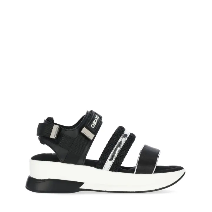 Chika10 NEW AGORA 23 Sandalia de Cuña Negro/Black - 1