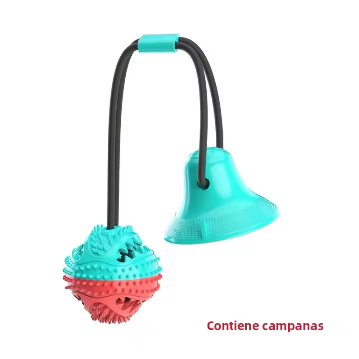 Juguete Interactivo Para Perros Grandes Bola Con Cordón De Ventosa Alimentador Lento Para Masticar Y Limpiar Dientes Para Golden Retriever Y Otros Grandes Mascotas - 1