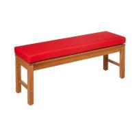 Banco para Exteriores Amazonaware con Acolchado, Color Rojo, Madera de Acacia, Acabado Natural, 102 kg de Capacidad de Carga - details 1