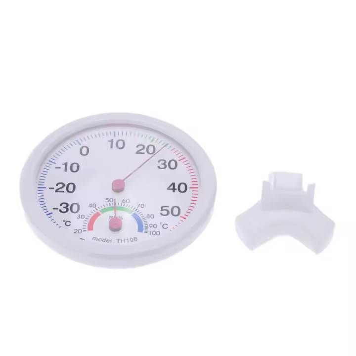 Mini Termómetro Higrómetro Analógico Para Interior Rango De Temperatura -35~55°C Medidor De Temperatura Y Humedad - 1