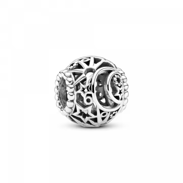Charm Pandora en filigrana Sol, Estrellas y Luna 799183C00 mujer plata - 1