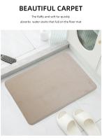 Alfombra De Baño De Espuma De Memoria Deluxe Antideslizante Absorbente Lavable Máquina Versátil Y Elegante Para Decoración Del Baño - details 4