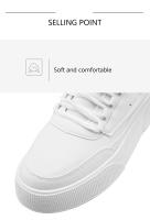 Zapatos Blancos Para Hombre Y Pareja Zapatillas Casuales De Patinaje Cómodas Moda Antideslizantes Suela Gruesa Tallas Grandes 39-47 - details 4