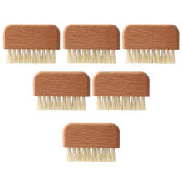 Cepillo De Limpieza Para Uñas Mini Multifuncional Madera Y Pelo De Cerdo Herramientas De Limpieza De Uñas Producto Natural De Color Madera - details 6
