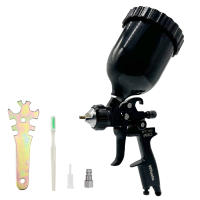 Pistola De Pintura HVLP Con Taza De 600ml, Pistola De Aire Para Pintura De Muebles Y Paredes Con Boquilla De 1.3/1.4/1.7/2.0mm - details 0