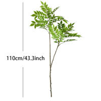 Planta Artificial De Bambú Grande 110cm Con Hojas De Nandina Verdes Falsas Para Decoración De Jardín Y Hogar Disponible En Tienda En Línea - details 1