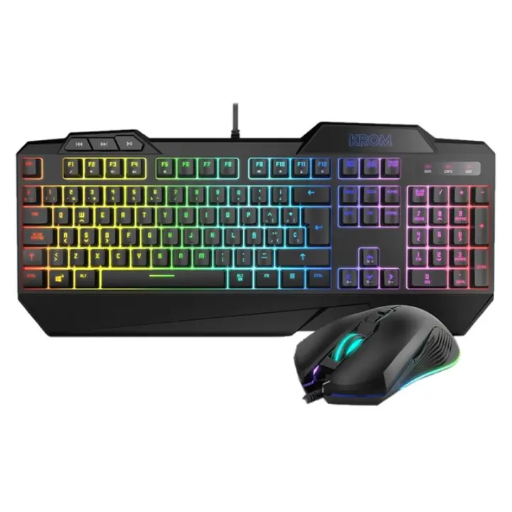 Krom Pack Teclado Semimecanico y Raton Krusher SP - 1