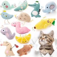Juguete Interactivo Para Gatos De Peluche Cartoon Mordedor Para Muelas Juguete Divertido Para Mascotas Material PP Algodón - details 9