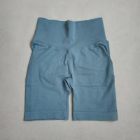 Shorts De Yoga Para Mujer Deporte Cortas De Cintura Alta Sin Costuras Para Gimnasio Y Ciclismo Elevador De Glúteos Fitness - details 8